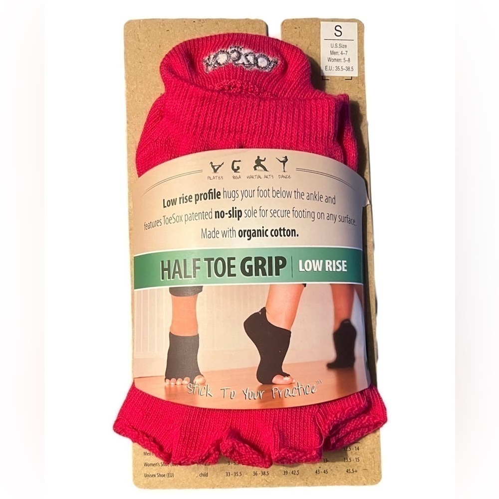 NIP Toe Sox Half Toe Grip Low Rise